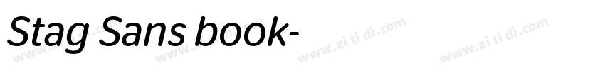 Stag Sans book字体转换